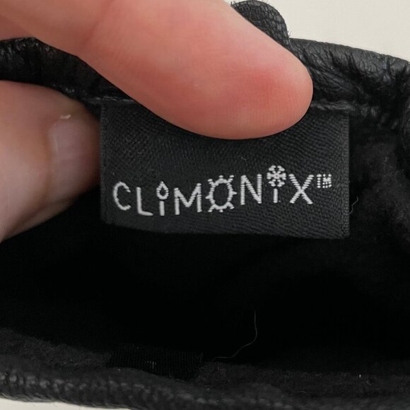 Climonix Genuine Leather Thinsulate Insulated Poly Lined Gloves Black Sz L NWOT - Picture 2 of 8